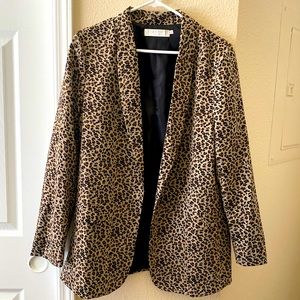 ASTR Leopard Print Blazer NWOT - Large